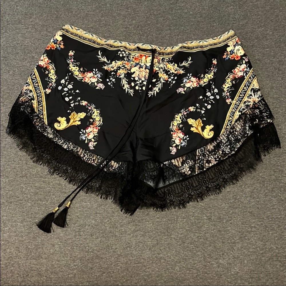Gorgeous Camilla silk shorts with lace details